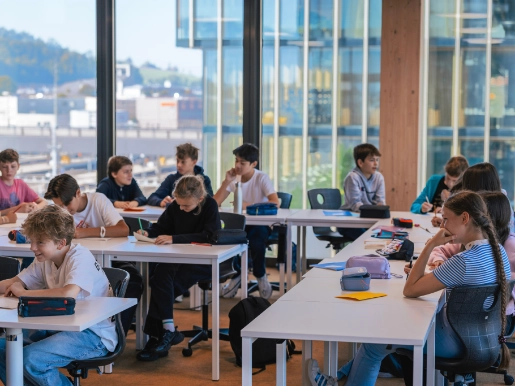 Klasse während Unterricht