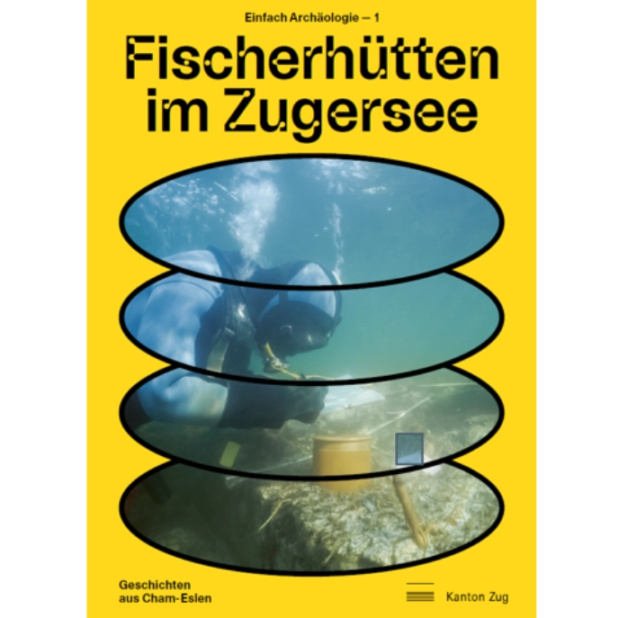 Antiqua 56 Titelbild mit Fundbildern und Bildern vom Zugersee und Taucher