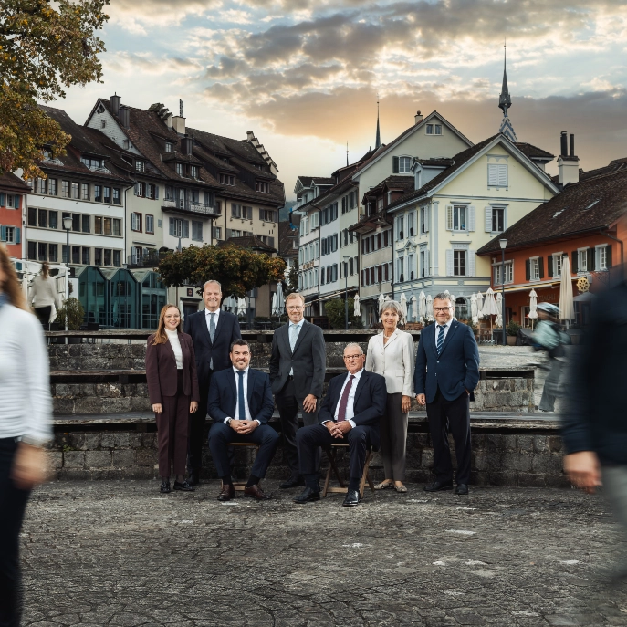 Die sieben Mitglieder des Zuger Regierungsrats, Legislaturperiode 2023 bis 2026
