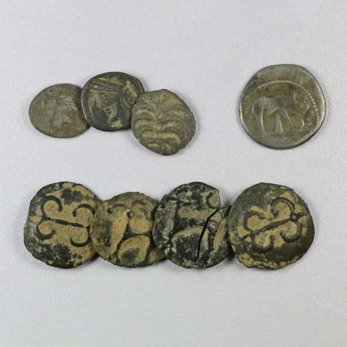 Keltische Münzen, Grabung Äbnetwald 