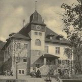 Schulhaus Oberwil, Postkarte