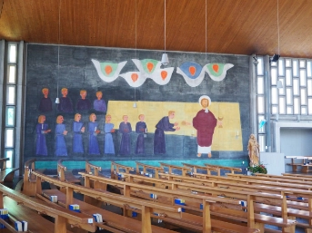 Wandgemälde mit Jesus und den Jüngern
