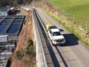 Verschiebung auf der Strasse