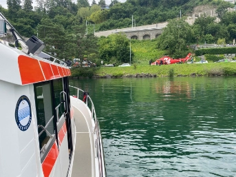 Rettungshelikoptereinsatz nach Tauchunfall