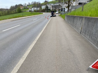 Selbstunfall eines Mofafahrers