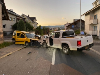 Frontalkollision im Morgenverkehr
