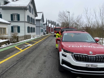 Brand in einem Mehrfamilienhaus