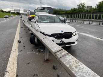 Selbstunfall auf der Autobahn 