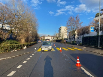 Unfallstelle Zugerstrasse