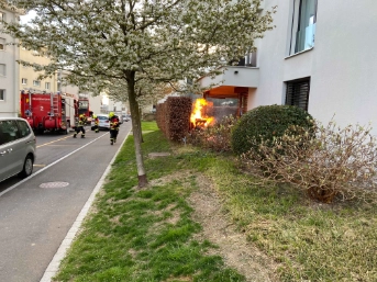 Gasgrill in Flammen