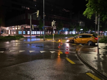 Kollision mit einer Lichtsignalanlage
