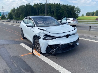 Kollision auf der Autobahn