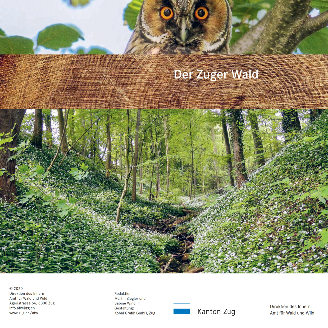 Titelbild Broschüre "Der Zuger Wald"